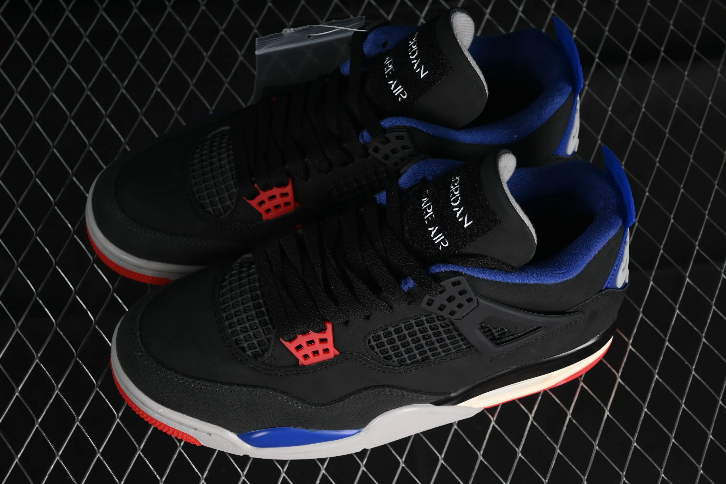 All categories Air Jordan Jordan series basketball shoes Air Jordan 4 Air Jordan 4 Retro "Lase" AJ4 Joe 4 black gray blue color FV5029-003